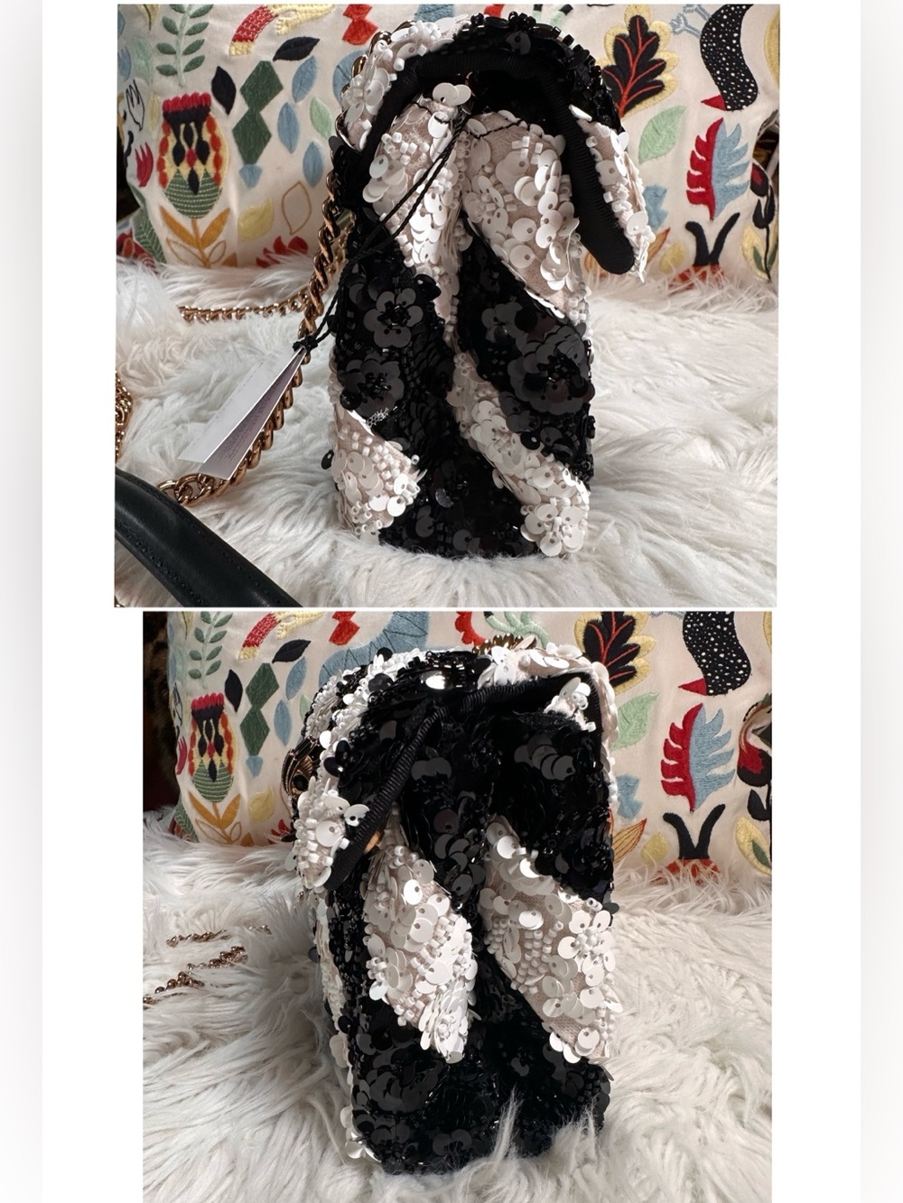 Kurt Geiger • The Kensington Sequin and Beaded Crossbody Purse - Picture 6 of 17